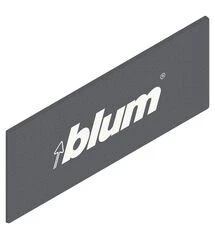 Tandembox заглушка, прямокутна, симетрична, з написом (blum), R7037 темно-сірий, Колір: Темно-сірий