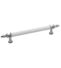 Ручка 160mm ALM ARTEMIS CIZGILI Хром-Белый, Колір: Хром/Белый, Межц. расстояние: 160
