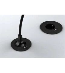 Встраиваемый модуль ASA VersaTag (1 силовая розетка + USB) Черный, Колір: Черный