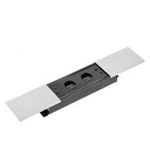 Удлинитель PRESTINO, 2xSCHUKO, USB A+C, RJ45, HDMI, кабель 1,5 м, алюминий, Колір: Алюминий