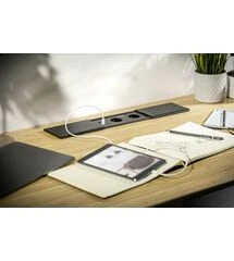 Удлинитель PRESTINO, 2xSCHUKO, USB A+C, RJ45, HDMI, кабель 1,5 м, черный, Колір: Черный