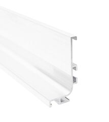 Профиль GOLA горизонтальный с пазом для LED Ferro Fiori, L=4100 мм, type L, Белый, Колір: Белый