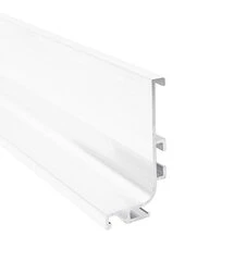Профіль GOLA горизонтальний з пазом для LED Ferro Fiori, L=4100 мм, type L, Білий, Колір: Білий
