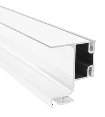 Профиль GOLA вертикальный боковой Ferro Fiori с пазом для LED, ДСП 18мм, L=5400 мм, type L, Белый, Колір: Белый