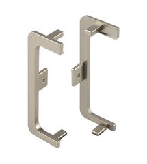 Комплект открытых заглушек Ferro Fiori для профилей GOLA с LED type C, Никель, Колір: Никель