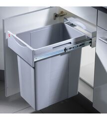 Висувне відро для сміття Hailo Easy Cargo 3668-40, 42 л (320 x 466 x 542 мм), сірий, Зовнішній розмір секції, мм: 400, Внутрішній об'єм: 1х42 л