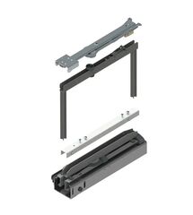 Система выдвижения для карго REJS FULTERER 100 кг, midi/maxi, поворотная графит, Сторона кріплення: Поворотне, Колір: Графит