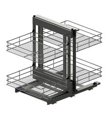 Магічний кут Maxima Classic Corner Comfort 800, лівий, графіт, Сторона кріплення: Ліва, Зовнішній розмір секції, мм: 800, Колір: Графіт
