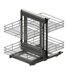 Магічний кут Maxima Classic Corner Comfort 1200, лівий, графіт, Сторона кріплення: Ліва, Зовнішній розмір секції, мм: 1200, Колір: Графіт