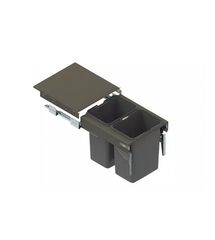 Відро для сміття SEGREGO-450 графіт HM=440 (2х20л) L-480 (482), Rejs, Зовнішній розмір секції, мм: 450, Колір: Графіт, Внутрішній об'єм: 2х20л