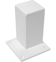 Ніжка квадратна 60 алюмінієва білий матовий, Колір: Білий матовий, Висота, мм: 60