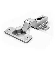 Петля полунакладная Samet PUSH OPEN STAR  9MM 45AX NI без пружины, Вид петлі: Полунакладная