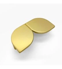 Ручка Bravo Petal 64 мм, золото браш, Колір: Золото браш, Межц. расстояние: 64