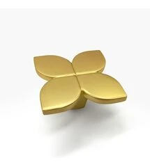 Ручка Bravo Petal, золото браш, Колір: Золото браш, Межц. расстояние: Точка