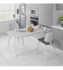 Складной стол с ножкой Starax 600 без столешницы (564x515x125) белый, Наружный размер секции, мм: 600, Колір: Белый