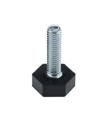 Ножка регулируемая шестиугольная M6xSW 16*7*22 мм, Колір: Черный