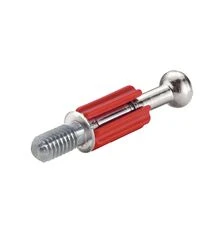 Болт стяжки MINIFIX S200 стальной без покрытия с пластиковой муфтой M6, D6.5 резьба 7.5 мм