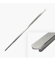 Ручка Bravo Long Canoe 1200 мм, брашированный хром, Колір: Хром браш, Межц. расстояние: 1152