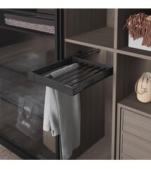 Брючница выдвижная боковое крепление 550 мм 500-530x470x95, Антрацит, S-6204-A Starax, Наружный размер секции, мм: 550, Колір: Антрацит