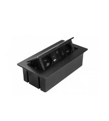 Удлинитель GTV врезной MultiSoft 2xSCHUKO, 2х USB 2,1A (A+C)+RJ45,+HDMI кабель 1,5 м, черный, Колір: Черный