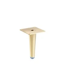 Ножка GTV SPIRE, H=130 мм, сталь, матовое золото, Колір: Золото матовое, Висота, мм: 130