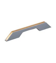 Ручка профільна DL 9355/128 GR/ChSl Графіт/Золото Рифлене ДС, Колір: Графіт/Золото Рифлене, Міжц. відстань: 128