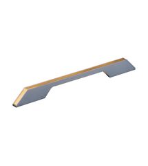 Ручка профильная DL 9355/192 GR/ChSl Графит/Золото Рифлённое ДС, Колір: Графит/Золото Рифлённое, Межц. расстояние: 192