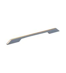 Ручка профільна DL 9355/384 GR/ChSl Графіт/Золото Рифлене ДС, Колір: Графіт/Золото Рифлене, Міжц. відстань: 384
