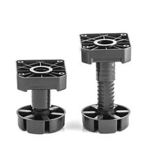 Ножка регулируемая MULTI LEG H=95-145 черная, пластик, Висота, мм: 95