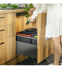 Сегрегатор AxiSpace 800мм 2х15л + 2х7л (глубина 450-500мм)