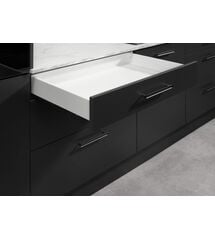 Комплект выдвижных ящиков Matrix Box S Slim 2.0 до 35 кг с доводчиком 84 х 550 мм белый, Цвет: Белый, Длина, мм: 550, Высота, мм: 84