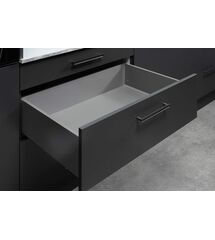 Комплект выдвижных ящиков Matrix Box S Slim 2.0 до 35 кг с доводчиком 135 х 400 мм антрацит, Цвет: Антрацит, Длина, мм: 400, Высота, мм: 135