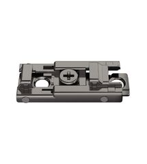 Монтажная планка прямая Hafele Metalla 540 SM H0 сталь черная под шуруп, Колір: Черный