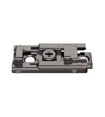 Монтажна планка пряма Hafele Metalla 540 SM H0 сталь чорна під шуруп, Колір: Чорний
