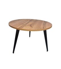 Журнальный столик Dinat Round stilo 600×600×420 мм, тахо/черный