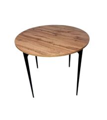 Стол Dinat Round vero 900×900×740 мм, тахо/черный