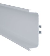 Профиль GOLA горизонтальный Ferro Fiori, L = 4300 мм, type C, светло-серый гладкий, Колір: Серый