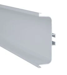 Профіль GOLA горизонтальний Ferro Fiori, L=4300 мм, type C, світло-сірий гладкий, Колір: Сірий