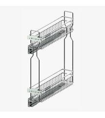 Карго SIMPLY mini 200, боковое правое, хром, Сторона кріплення: Права, Наружный размер секции, мм: 200, Колір: Хром, Тип крепления: Боковое
