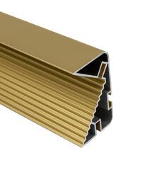 Профіль GOLA горизонтальний LED Ferro Fiori, L=4100 мм, тип L/С, золотий анод, Колір: Золото анод, Довжина, мм: 4100