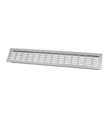 Решітка вентиляційна L=480 (80), inox, Колір: Інокс, Довжина, мм: 480, Висота, мм: 80