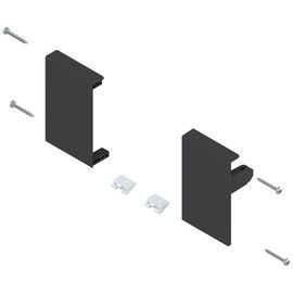TANDEMBOX держатель фасада, высота M, для внутренних ящиков, левый/правый, TANDEMBOX antaro, Черный