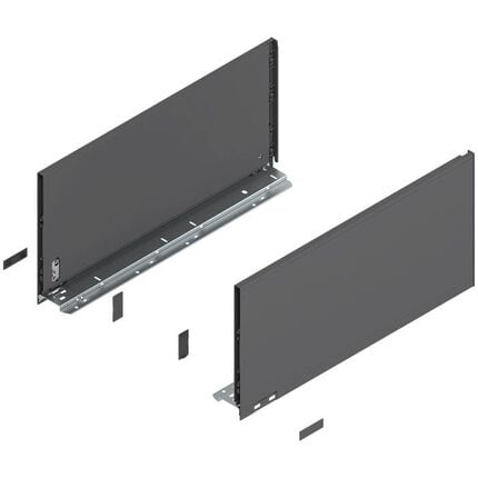 Legrabox pure царга, висота F (241,0 мм), НД=500 мм, ліва/права, оріон, Колір: Темно-сірий, Довжина, мм: 500, Висота, мм: 241