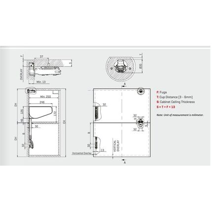Подъемный механизм Samet Multi-Mech A1/345 для складных фасадов 860-1040 мм, белый, Цвет: Белый, Длина, мм: 345, Усилие: A1, изображение 2