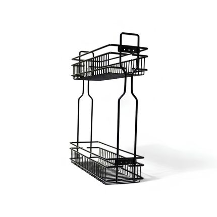 Kapro SPARK 3D 200 мм, левое, черный (на скрытых направляющих), Linken System, Сторона крепления: Левая, Наружный размер секции, мм: 200, Цвет: Черный