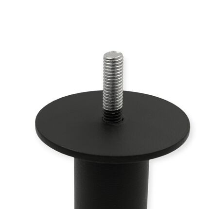Ніжка меблева Screw H-100, чорна, изображение 2