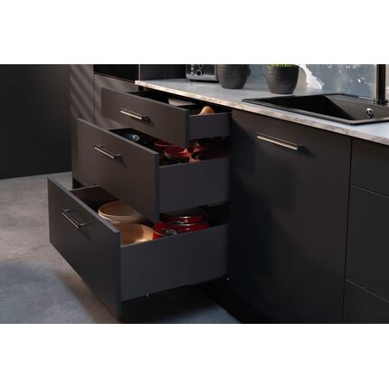 Комплект выдвижных ящиков Matrix Box S Slim 2.0 до 35 кг с доводчиком 199 х 500 мм белый, Цвет: Белый, Длина, мм: 500, Высота, мм: 199, изображение 5