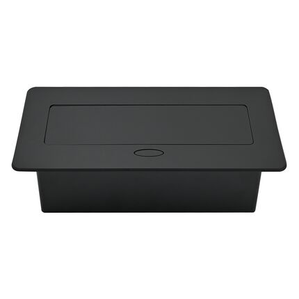 Встраиваемая розетка ELEKTRIMA KWADRO II прямоугольная черная (2 x schuko + USB A + USB C), Rejs, изображение 4