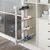 Выдвижная  4-уровневая полка для обуви STARAX S-6741-W 325х475х1000, тандемы BLUM, Сторона крепления: Левая, Цвет: Белый