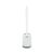 Ершик для унитаза с силиконовой щеткой клеящийся настенный MVM BP-12 WHITE/GRAY пластиковый белый/серый, Цвет: Белый/Серый